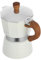 HOMOBABE 1 pieza Cafetera de Espresso de Mano Potente Cafetera para Personas Diseño Ergonómico y Antideslizante para Cocina Casa de y Cafeterías Color Blanco