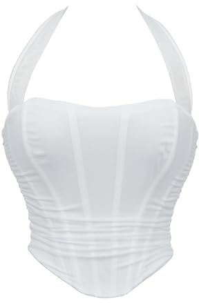 Womens Shapewear Lingerie Corset Tops with Strap Lace Up Bodyshaper Overbust Bustiers Vintage Renaissance Corsets for Evening Party Going Out