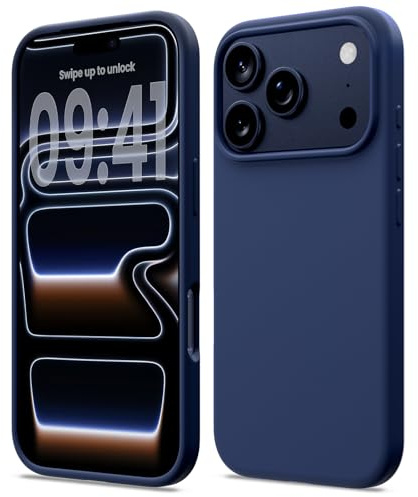 ACRONIX for iPhone 17 Pro Max Case, Slim Liquid Silicone Cover Deep Blue | 6.9 Inch,Ultra Thin,Lightweight Durable,Shockproof Protection,Dust Resistant,Anti-Scratch,Soft Slim Grip,Gel Rubber