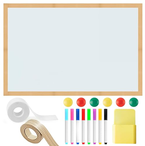 GwaOery Magnetic Whiteboard Paper Whiteboard Film for Wall (50x60cm) | Self-Adhesive Dry Erase Whiteboard Sheet with Dry Wipe Pens, Eraser & Magnets for School Home Office