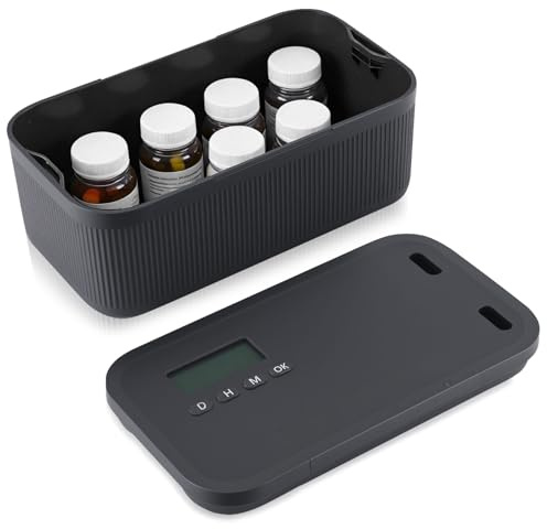 Timed Lock Box, Phone Lock Box with Timer, Addiction Management Lock, Unplug from Phones, Video Games, Social Media, Snacks & Cravings, Self-Control Phone Safe, Lockable Storage Box for Better Habits