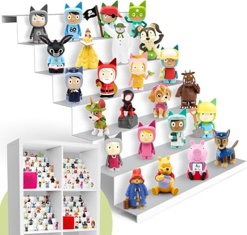 Toni Regal Magnetisch - für IKEA Kallax & 50+ Figuren I Toniebox 1 & 2 | Tonibox & Tonie Regal Mädchen & Jungen Tonie Aufbewahrung für Toniboxfigure im Kinderzimmer Toonieregale Toonie tonieregal