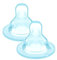 MAM Tetina X, Especial Líquidos Espesos, a Partir de 6 Meses, Apto para todos los Biberones MAM, de Silicona SkinSoftTM Silicone de Fácil Aceptación, Pack de 2 uds