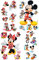 alles-meine.de GmbH 30 TLG. Set Wandtattoo/Sticker + Fensterbilder - Mickey & Minnie Mouse - incl. Name - Wandsticker + Fenstersticker - Aufkleber für Kinderzimmer - Maus..