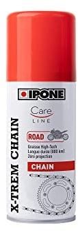 IPONE - X-trem Chain Road Motorrad-Kettenfett - 100 ml - Langanhaltend 800 km - Präzises Sprühen ohne Sprühnebel