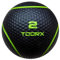 TOORX - Medizinball - Durchmesser 19,5 cm - 2 kg