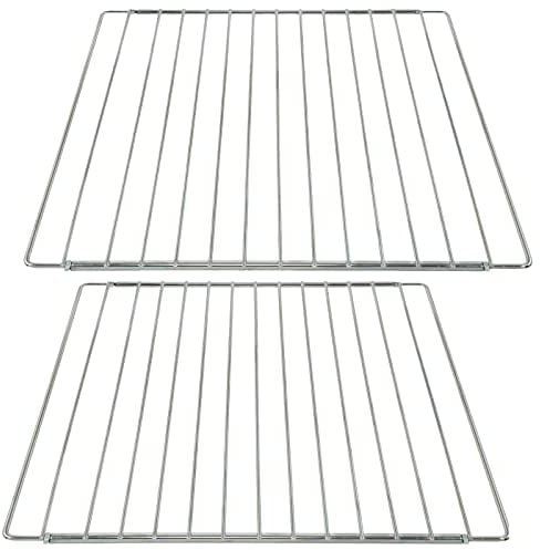 SPARES2GO Lot de 2 étagères universelles réglables avec bras de verrouillage pour grille de four de 60 cm