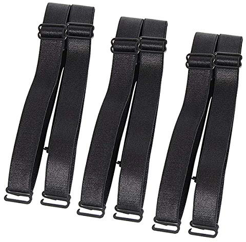 3 Coppie Reggiseno Spallina di Ricambio Elastico Regolabile Removibile Multi Colore