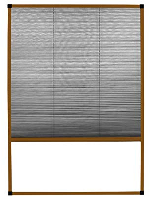 APANA Fliegengitter Plissee für Dachfenster 80x160 cm – Insektenschutz zum Zuschneiden aus Aluminium & Polyester – Mückenschutz für Dachschrägenfenster mit Bürstendichtung