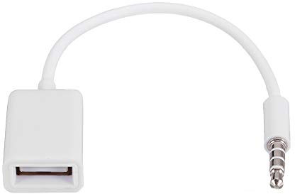 Adattatore Tickas Audio Aux USB Da 3,5 Mm Jack Maschio A 2,0 Femmina - Convertitore Auto Con Funzione OTG e Decodifica