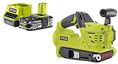 Pack RYOBI Ponceuse à bande 75 mm 18V OnePlus R18BS-0-1 Batterie 2.5Ah - 1 Chargeur rapide RC18120-125