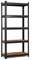 ZENO 5 Tier Black Garage Shed Shelf Shelving Storage Unit – Metal Racking, Steel & MDF Boltless Shelves - Massive 875kg Total Capacity 175KG per Shelf - 150cm H 70cm W 30cm D
