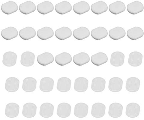 EXCEART 40pcs Earring Pads Silicone Earring Cushion Earring Backs Ear Protection for Clip on Earrings Accessories 10.5x8.5mm