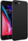 Verco Kompatibel mit iPhone 7 Plus und iPhone 8 Plus Hülle, Matte Rückschale Schutzhülle für iPhone 7 Plus/8 Plus Case Silikon Handyhülle - Schwarz