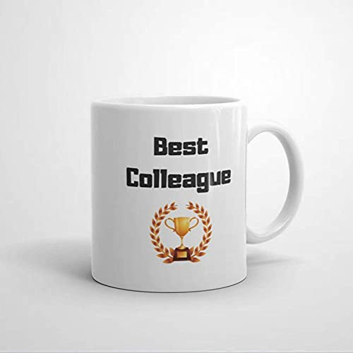 Tasse à café « Best Colleague » en céramique pour le bureau et la maison, pour le thé, pour un anniversaire ou pour lui, 325 ml