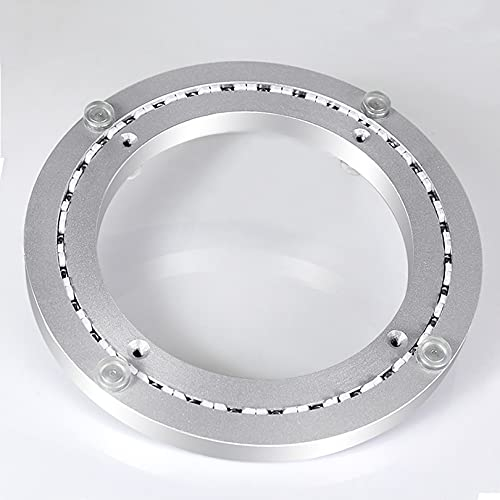 LIGUOYI Drehscheibe Lazy Susan, Drehplatte Aus Aluminium Stumm, 20cm 30cm 40cm 50cm 60cm Rundes Drehteller Kugellager, rutschfest, Für Esstisch TV Monitor Kaleidoskope (Size : 500mm-20inches)