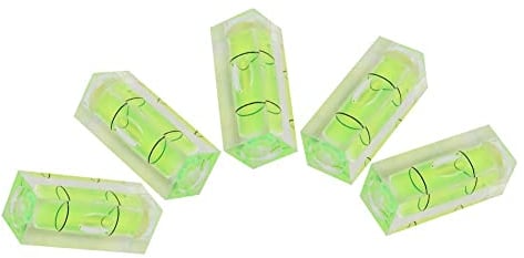 5 Pezzi Bolla Livella Piccola Quadrato, 15 * 15 * 40mm Mini Livello Piccola Livella a Bolla d'Aria