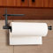 Bugucat Portarrollos de Cocina,portarrollos de Cocina Soporte Rollo Cocina de Pared,Soporte Papel Cocina Acero Inoxidable, Adhesivo Porta Rollos Papel de Cocina Porta Rollo para Baños y Cocinas Negro