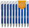 GIMEI® Metall Kugelschreiber 10 Stück | Premium Kugelschreiber Set Hochwertig, Kulli für einfaches & weiches Schreiben | Blauschreibender Kugelschreiber Blau als optischer Hingucker