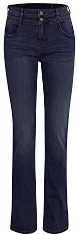 fransa FRZomal Damen Jeanshose Denim Hose 5-Pocket mit Stretch Rome Regular Fit, Größe:44, Farbe:(NOOS) Indigo Blue Denim (68820)