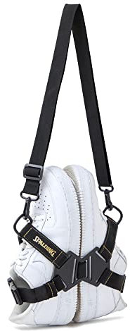 SPALDING( ) Unisex's Black x Gold Shoe Bag