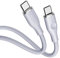 VOLTME Cavo USB C USB C(2.0), Cavo USB Type-C Ricarica Rapida Silicone Morbido 1,0m 480 Mbps Cavo Tipo C 3A per Samsung Galaxy S22/S21/Note, Macbook Air/Pro, iPad Pro, Pixel, Huawei, Switch, Grigio