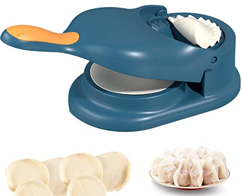 Machine a Ravioli Manuelle, 2 en 1 Dumpling Maker Mould, Outil de Fabrication de Boulettes, Moulle à Raviole Presse à Pâte, Moule de Fabricant de Boulette, Rapide et Facile pour Faire des Boulettes
