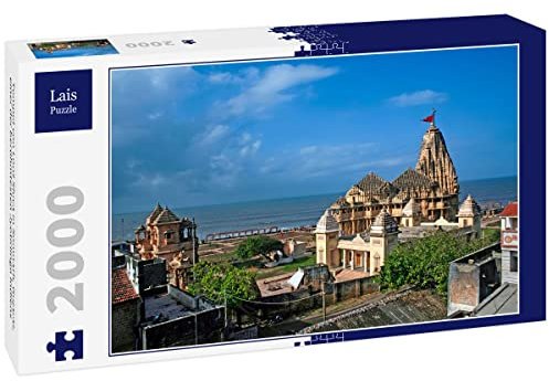 Lais Puzzle Tempel von Lord Shiva in Somnath, Gujarat, Einer der berühmtesten Jyotirlinga Indiens 2000 Teile