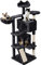 Yaheetech Rascador para Gatos 146cm Árbol para Gatos Medinos Castillo Juego de Gato Gatitos Mascotas con Alfombra Rascadora Negro