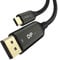 Câble USB C vers DisplayPort 1.4 de 3 m, [8K @ 60 Hz, 4K @ 144 Hz] Câble Thunderbolt 4/3 vers DP prend en charge 2K @ 240 Hz, 32.4 Gbit/s, FreeSync, G-Sync, iMac, Odyssey G9