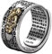 Banziaju Ring Feng Shui Ring Verstellbarer Amulett Lucky Ring Mantra Schutz Vermögen Ring für Frauen Männer