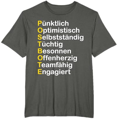 Service Postman Slogan Engagiert Optimistisch Paketdienst T-Shirt