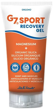 Orgono G7 Sport, Gel mit organischem Silizium und Magnesium, für müde Beine, Knochen und Gelenke, Sportbalsam gegen Müdigkeit, Muskelaufbauer vor und nach dem Training für Sportler, Tube 150 ml