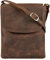 STILORD 'Ellis' Handytasche zum Umhängen Leder Brustbeutel Kleine Ledertasche Umhängetasche für Smartphone und Geldbörse Cross-Body Bag XS Vintage Leder, Farbe:zamora - braun