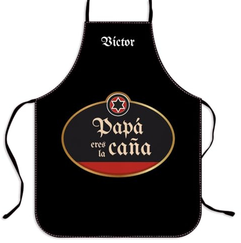 Wanapix | Delantal Personalizado | Delantal Dia del Padre | Delantal Cocina Hombre | Mandil | Regalo dia del padre | Regalo Original para Hombre | Cervecero