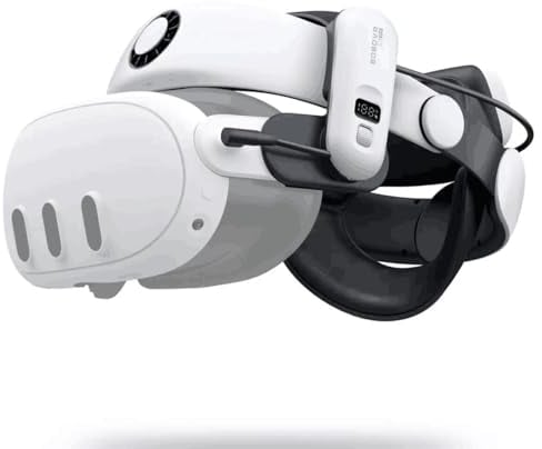 BOBOVR S3 Pro Super Strap VR Accessories Compatible with Meta Quest 3S/Quest 3, 2 IN 1Headstrap and Head air Conditioning, 10000mah Hot-Swappable Battery Pack Fit For Oculus Quest3