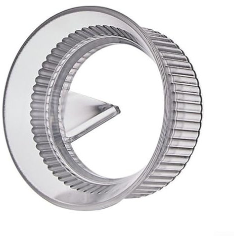 Kaffeedosierung für RING Tamper Distributor Solid Plastic Material, Powder Overflow (Transparent 90MM)