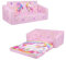 decalsweet Divano Letto 2 Posti per Bambini 2-in-4 Pieghevole Schienale Poltrona, Comoda Stabile Divano Bambino Bambina, Pieghevole Leggero Apribile per Camera da Letto, Soggiorno (Unicorno Rosa)