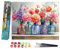 Bougimal Peinture par Numero Adulte Paysage, Sans Cadre inclure Pinceaux et Acryliques Peintures - 40x50 cm, Fleurs 1