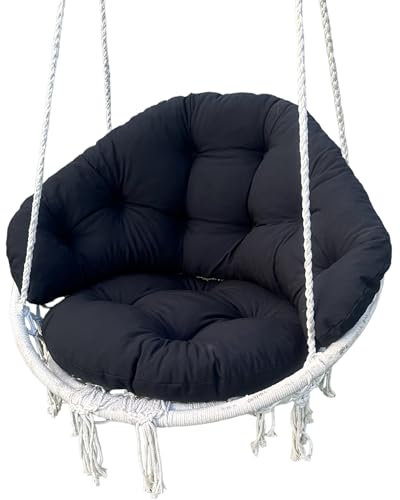 Kissen für eine Storchennest Schaukelkissen Kissen für Hängeschaukel Schaukelauflagen Hängeschaukel Hängenest Schwarz