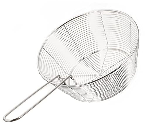 WATIIFUFU Cestas Para Freír Cestas Portátiles Para Freír Pollo Frito Cocina De Acero Inoxidable Recipiente De Malla Fideos