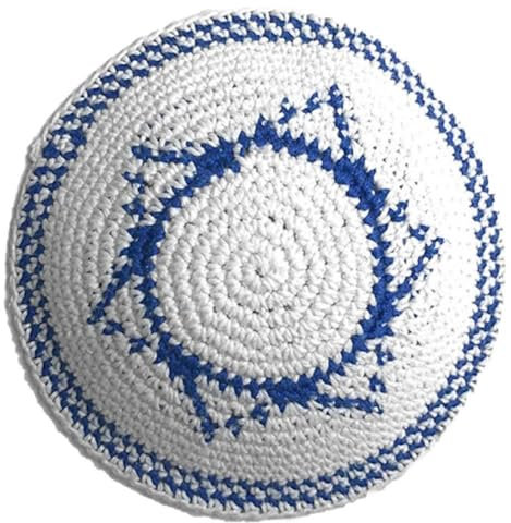 Lpitoy Handgefertigte Gestrickte Kippa-mütze Für Männer, Klassische Jüdische Schädelkappe, Traditionelle Yarmulke-mütze, Runde Jerusalem-mütze