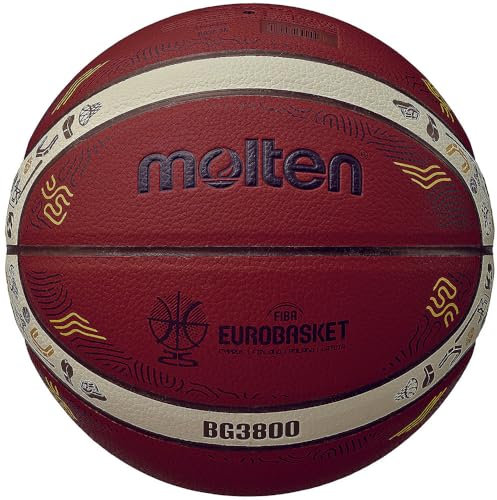 Molten B7G3800-E5Z Basketball Eurobasket 2025 Modell Kunstleder Nr. 7 Ball