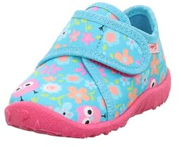 Superfit Mädchen Spotty 1-009246 Hausschuhe, Türkis Mehrfarbig 8400, 23 EU