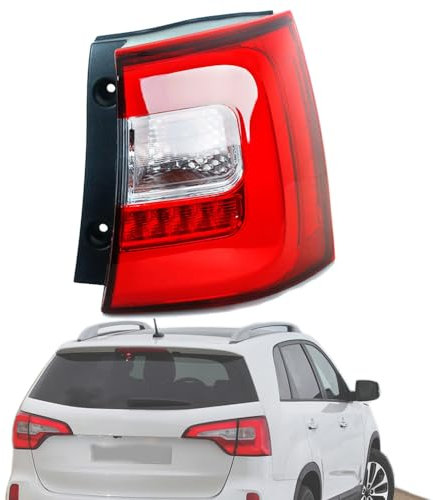 ALOEU Rücklicht Heckleuchte für Kia Sorento 2012 2013 2014, Auto Linke/Rechte Rückleuchten Rücklichter Hinten Ersatz OEM:92401-2P500/92402-2P500,Right-Out Side