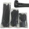 EzySup 150 Pieces Assorted Reusable Cable Ties Heavy Duty for Outdoor Use,150/200/300mm x 7.6mm,Black(50 Pieces of Each Size)