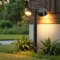 GEARLITE 2 Stück Solarlampen für Außen Garten, Einstellbar Zweiköpfige Solarleuchten für Außen, Superhelle 18 Led Wasserdichte Auto On/Off Solarlampen, Solar Gartenleuchten für Außen Garten-Deko, Weg