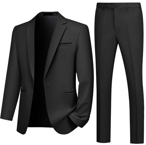 Autsel Anzug Herren Slim Fit 2 Teilig Business Herrenanzug Sakko Hose | Anzüge, Hochzeit, Tuxedo, Formal Dinner Suit, Casual, Dress Set, Outwear, Jacket, Clothing