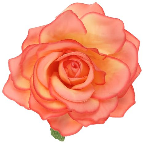 PATIKIL Rose Boho Hair Clips, Fabric Flower Brooch Pins for Women Wedding Party Dance Dress Clothes Accessories Valentine's Day Gifts, Orange