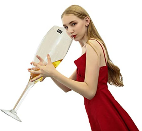 XFZJCHAP Elegante Calice Gigante: Bicchiere da Vino da 2000/3000/6000ml, Coppa da Birra e da Champagne